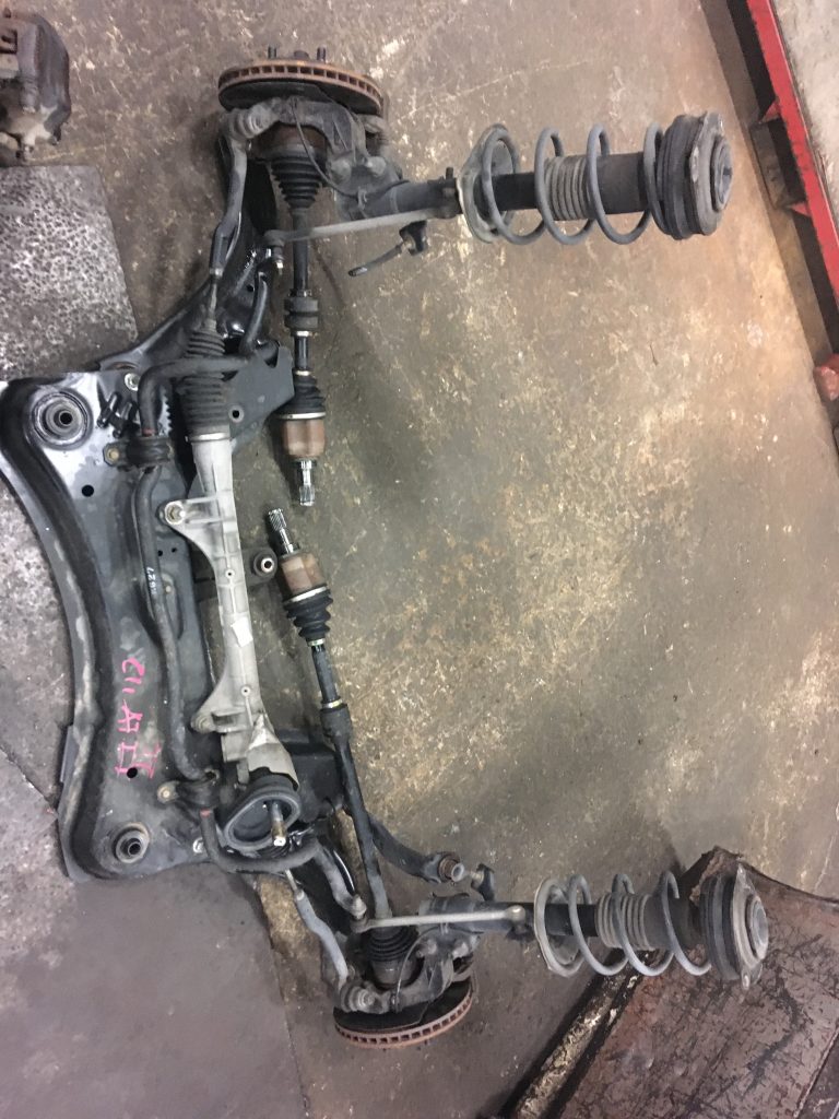 Front axle assembly