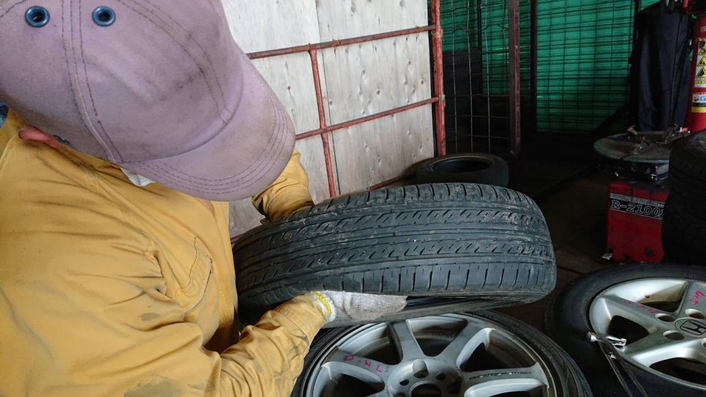 checking tires