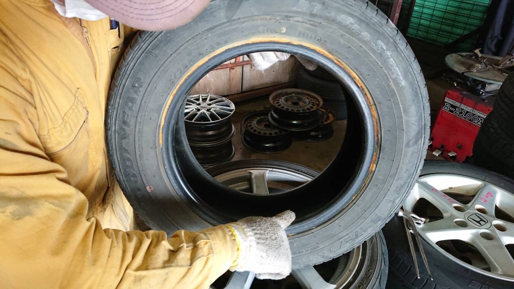 checking tires