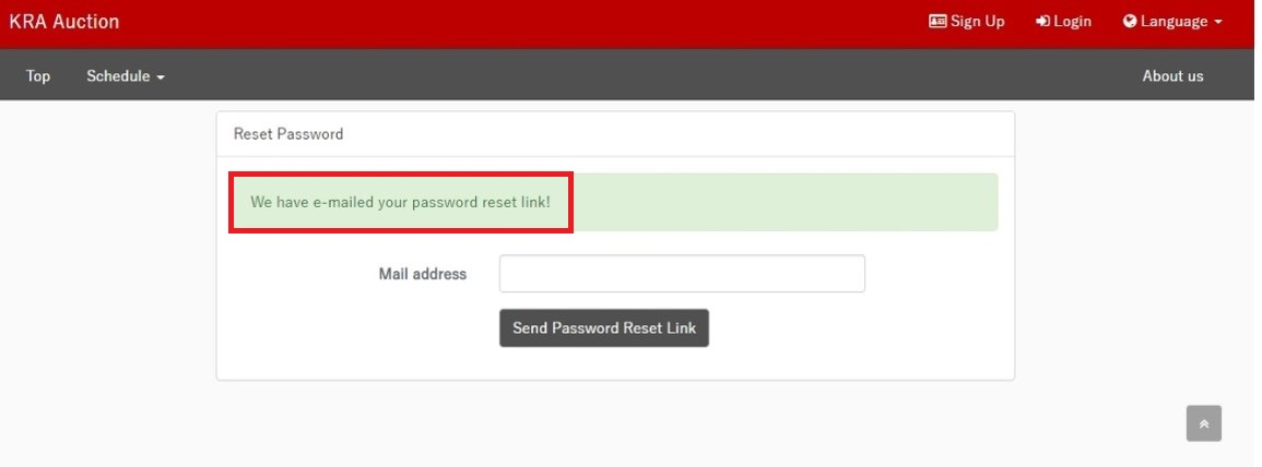 Send Password Reset Link